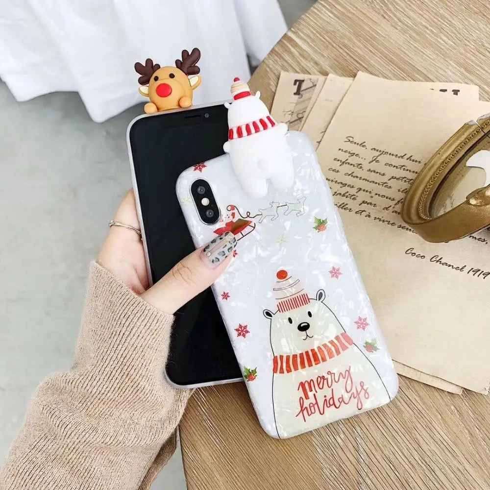 Shimmering Christmas Character Phone Case for iPhone 11 Pro Max - phone case