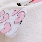 Shimmering Pink and White Heart iPhone Case Available - Cosparty