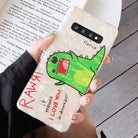Shimmering RAWR Dinosaur Android Phone Case with Holographic Design - Cosparty