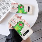 Shimmering RAWR Dinosaur Android Phone Case with Holographic Design - Cosparty