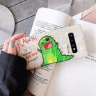 Shimmering RAWR Dinosaur Android Phone Case with Holographic Design - Cosparty