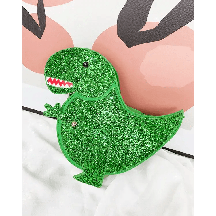Shimmering Tyrannosaurus Rex 3D Handbag in Vegan Leather - Cosparty