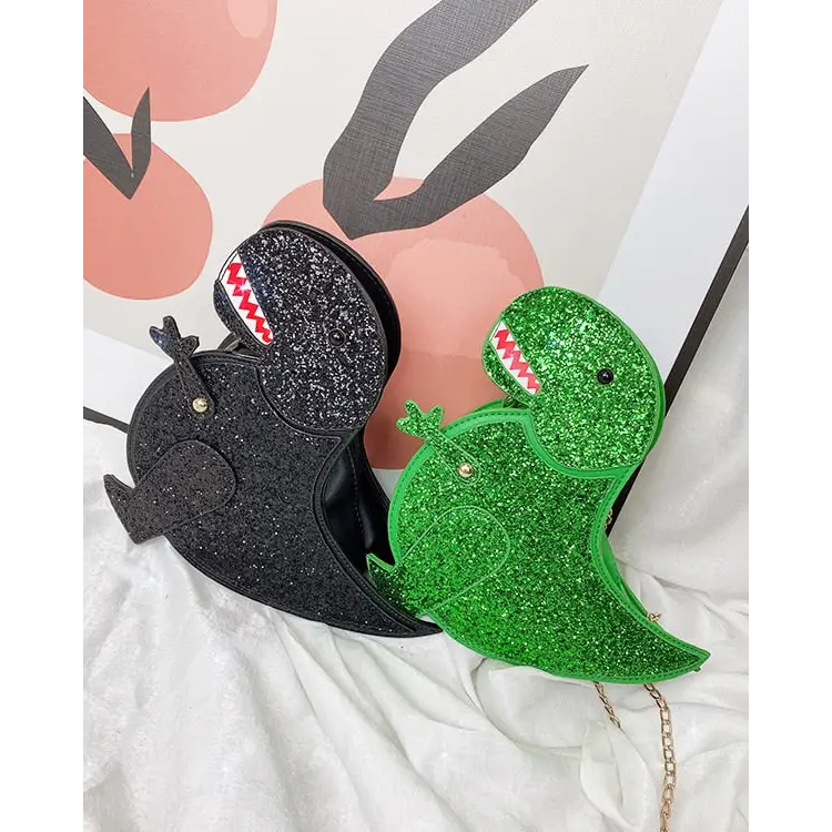 Shimmering Tyrannosaurus Rex 3D Handbag in Vegan Leather - bags