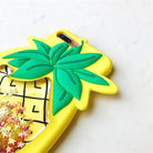 Shimmery Liquid Glitter Pineapple Shaped Phone Case - Cosparty