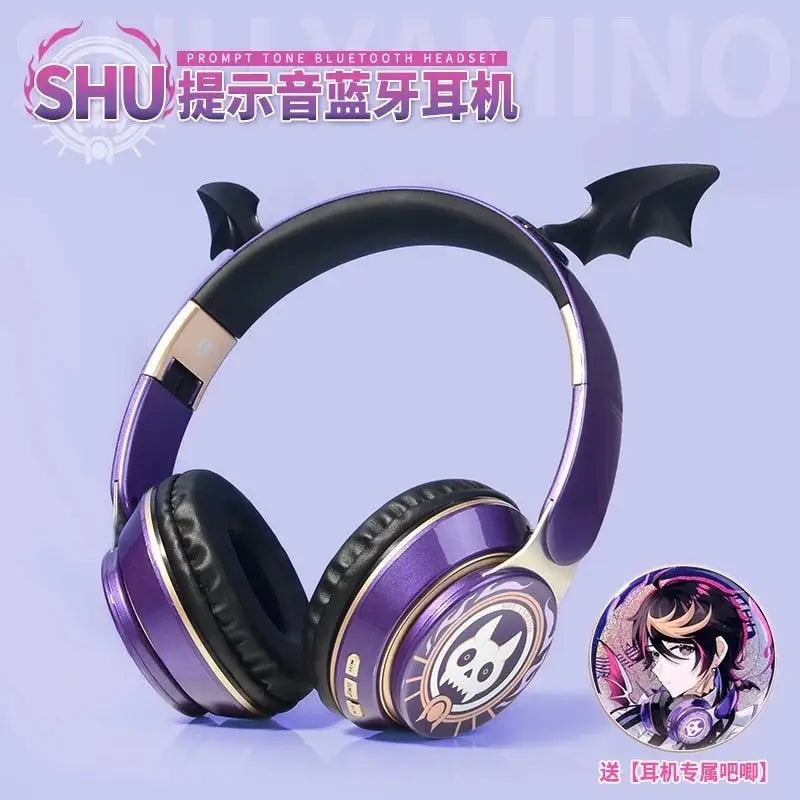 Shu Yamino Devilish Bluetooth Headset for Gothic Sound and Style - headphones