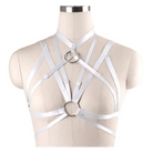 Silky Vegan Harness with Gold O - Rings and Satin Sheen - Cosparty