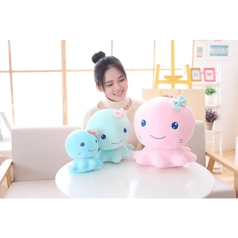 Sky Blue Baby Octopus Plushie 20x17cm Org Instock Kawaii Cosparty Toy - Cosparty