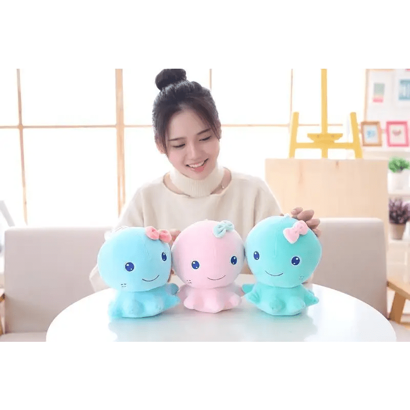 Sky Blue Baby Octopus Plushie 20x17cm Org Instock Kawaii Cosparty Toy - Cosparty
