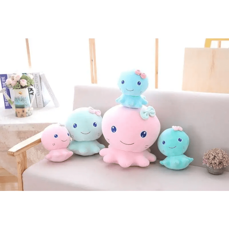 Sky Blue Baby Octopus Plushie 20x17cm Org Instock Kawaii Cosparty Toy - Cosparty