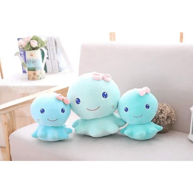 Sky Blue Baby Octopus Plushie 20x17cm Org Instock Kawaii Cosparty Toy - Cosparty