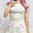 Sleepy Angel Tee for Fairycore and Angelcore Aesthetics - Cosparty