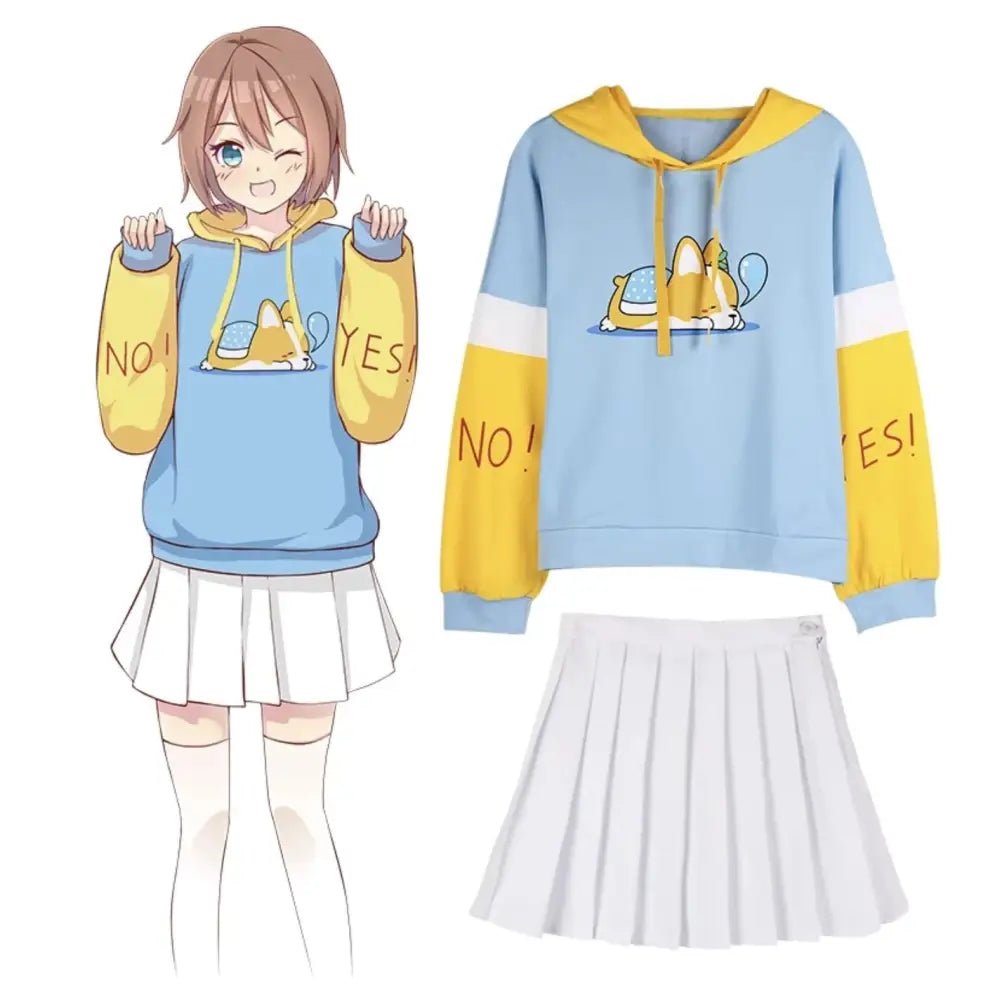 Sleepy Puppy Dog Hoodie in Pastel Colors - Cosparty