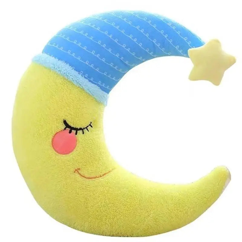 Sleepy Time Moon Plush Pillow for Cozy Cuddles and Travel Support Org Instock - stuffed animal