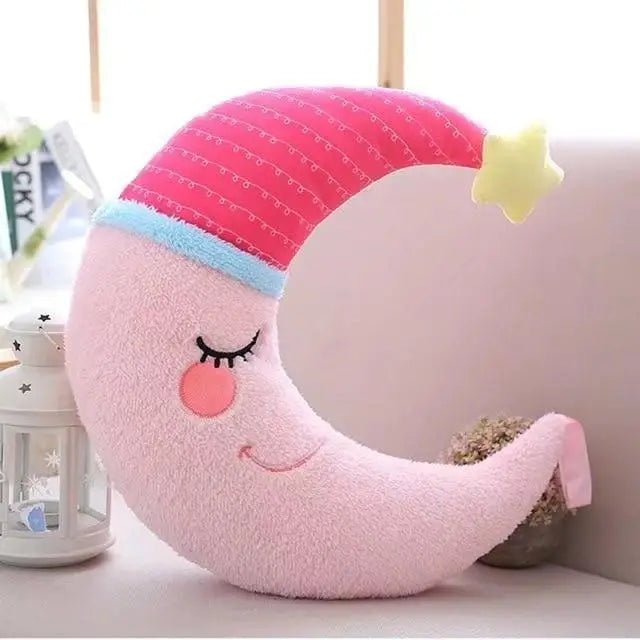 Sleepy Time Moon Plush Pillow for Cozy Cuddles and Travel Support Org Instock - Cosparty