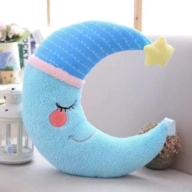 Sleepy Time Moon Plush Pillow for Cozy Cuddles and Travel Support Org Instock - Cosparty
