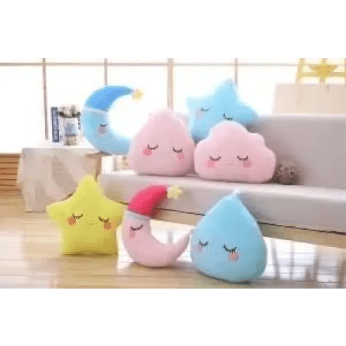 Sleepy Time Moon Plush Pillow for Cozy Cuddles and Travel Support Org Instock - Cosparty