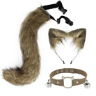 Sly Fox Tail Ear and Collar Set for Fun Petplay Adventures - Cosparty