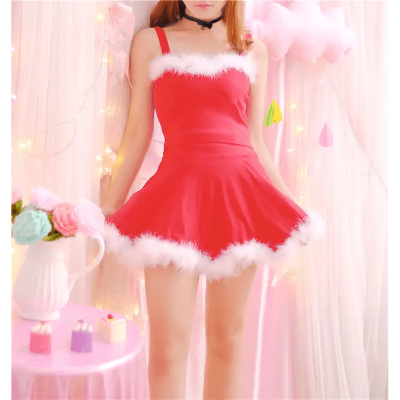 Snow Princess Faux - Fur Trimmed Winter Wonderland Dress - Cosparty