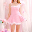 Snow Princess Faux - Fur Trimmed Winter Wonderland Dress - Cosparty