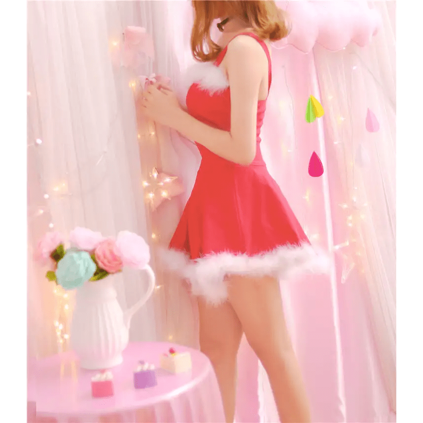 Snow Princess Faux - Fur Trimmed Winter Wonderland Dress - Cosparty