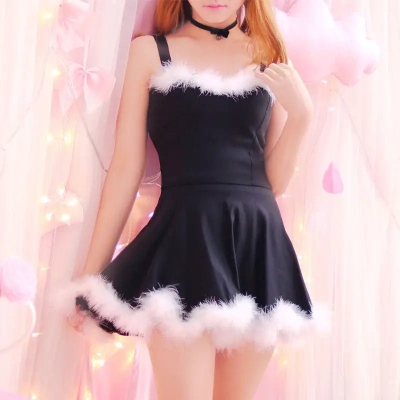 Snow Princess Faux - Fur Trimmed Winter Wonderland Dress - Cosparty