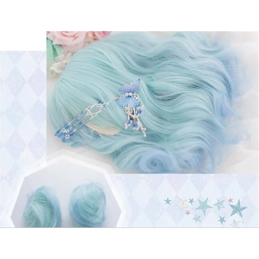 Soft Blue Bob Wig for a Pastel Kawaii Wardrobe Update - wig