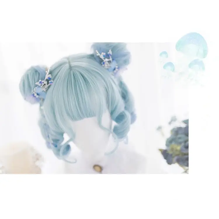 Soft Blue Bob Wig for a Pastel Kawaii Wardrobe Update - wig