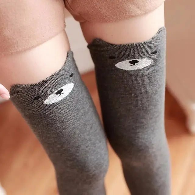 Soft Cotton Animal Thigh Highs for Littles Size XS - XL - Cosparty