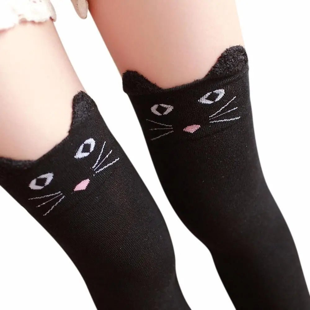 Soft Cotton Animal Thigh Highs for Littles Size XS - XL - Cosparty