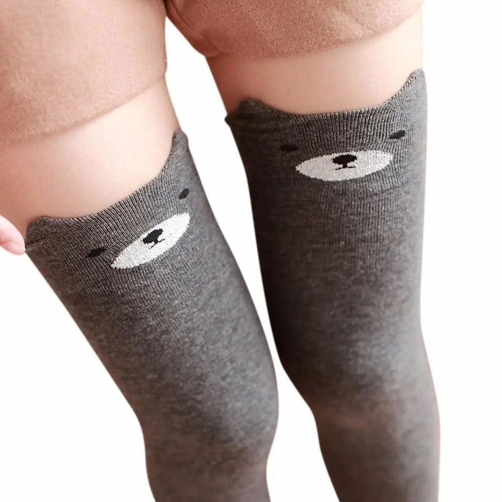 Soft Cotton Animal Thigh Highs for Littles Size XS - XL - Cosparty