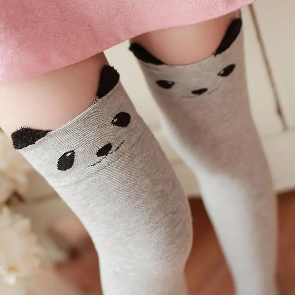 Soft Cotton Animal Thigh Highs for Littles Size XS - XL - Cosparty