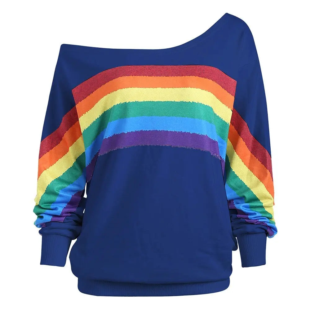 Soft Crewneck Rainbow Sweater for Everyday Pride - sweater