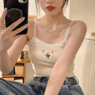 Soft Fae Tank with Fairy Embroidery for Angelic Charm - Cosparty