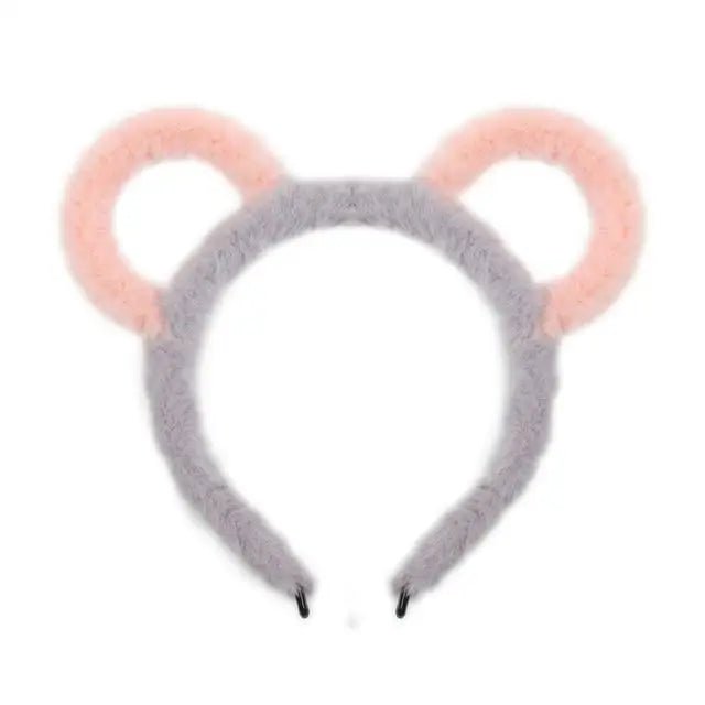 Soft Plush Animal Headbands for Kawaii Aesthetics - Cosparty