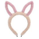 Fuzzy Ear Headbands - Brown/Pink Bunny Ears - hair accessory