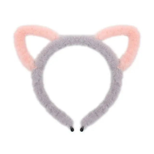 Soft Plush Animal Headbands for Kawaii Aesthetics - Cosparty