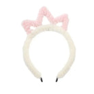 Fuzzy Ear Headbands - White Tiara - hair accessory