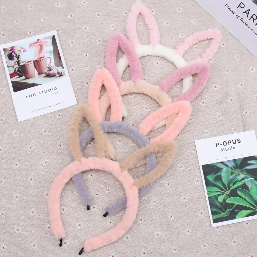 Soft Plush Animal Headbands for Kawaii Aesthetics - hair accessory