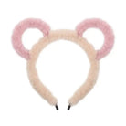 Fuzzy Ear Headbands - Peach/Pink Bear Ears - hair accessory