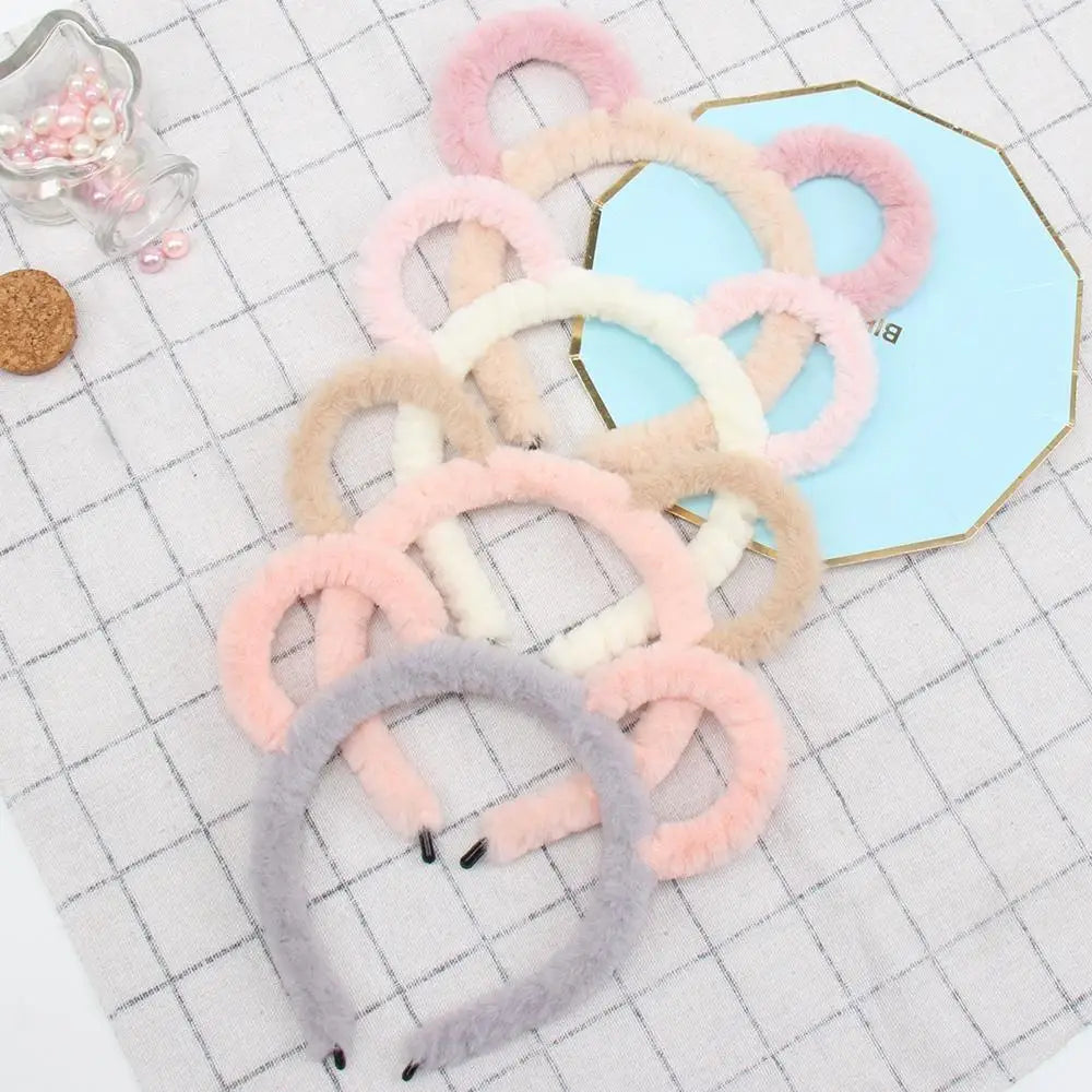 Soft Plush Animal Headbands for Kawaii Aesthetics - hair accessory