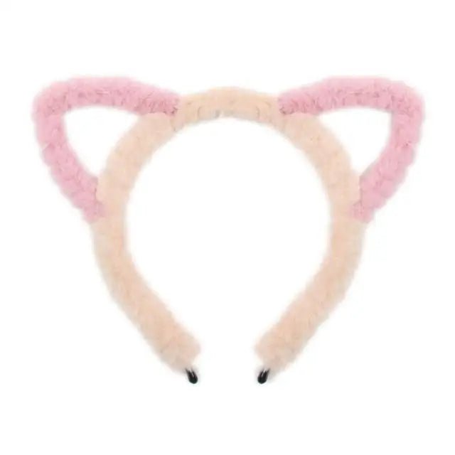 Soft Plush Animal Headbands for Kawaii Aesthetics - Cosparty