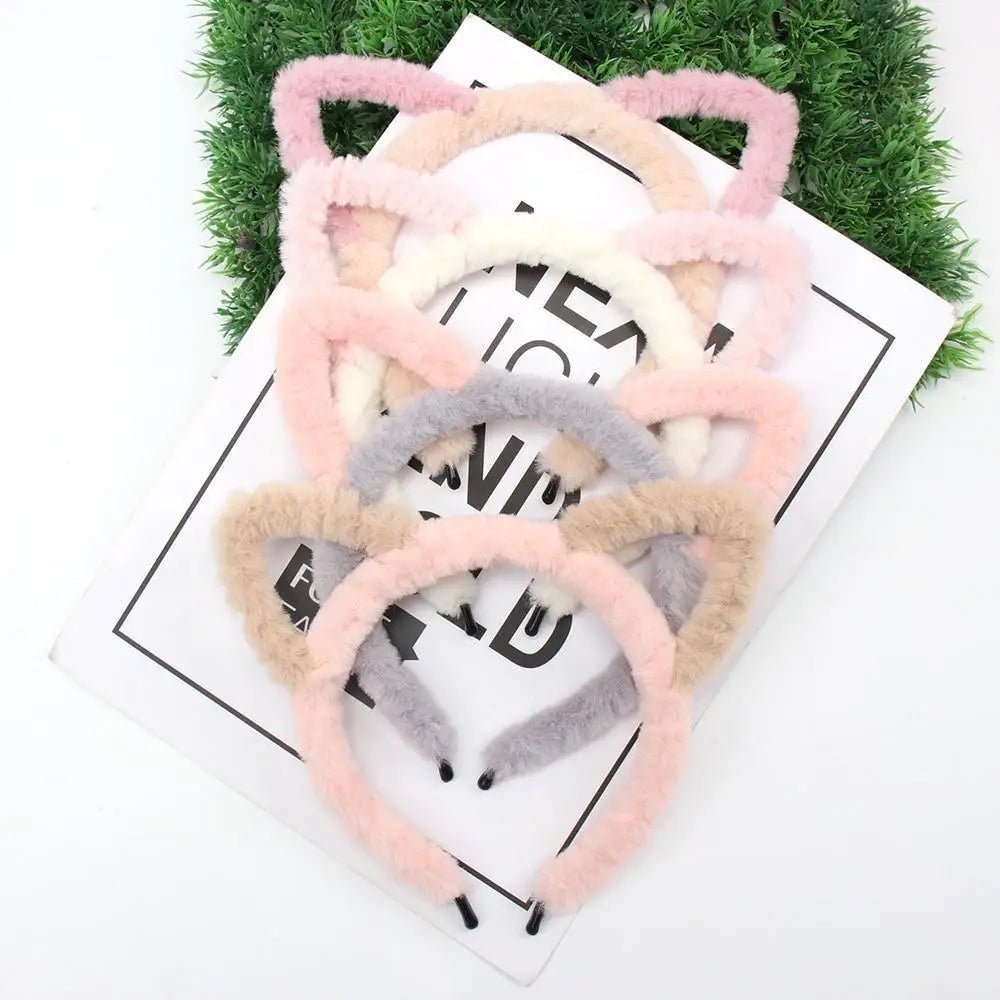 Soft Plush Animal Headbands for Kawaii Aesthetics - Cosparty