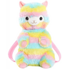 Soft Rainbow Alpacasso Inspired Backpack with Adjustable Straps - backpack