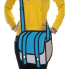 Spacious 2D Cartoon Messenger Bag for Kawaii Goods - Cosparty