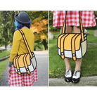 Spacious 2D Cartoon Messenger Bag for Kawaii Goods - Cosparty