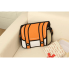 Spacious 2D Cartoon Messenger Bag for Kawaii Goods - Cosparty