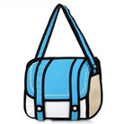 Spacious 2D Cartoon Messenger Bag for Kawaii Goods - Cosparty