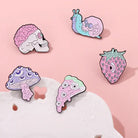 Spooktacular Pastel Goth Enamel Pin Set for Halloween Delight - Cosparty
