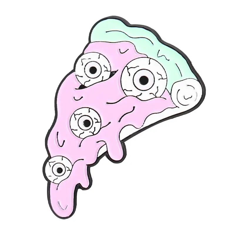 Spooktacular Pastel Goth Enamel Pin Set for Halloween Delight - Cosparty