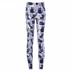 Spooky Black Cat Yoga Pants for Kawaii Active Wear in New Condition - Cosparty
